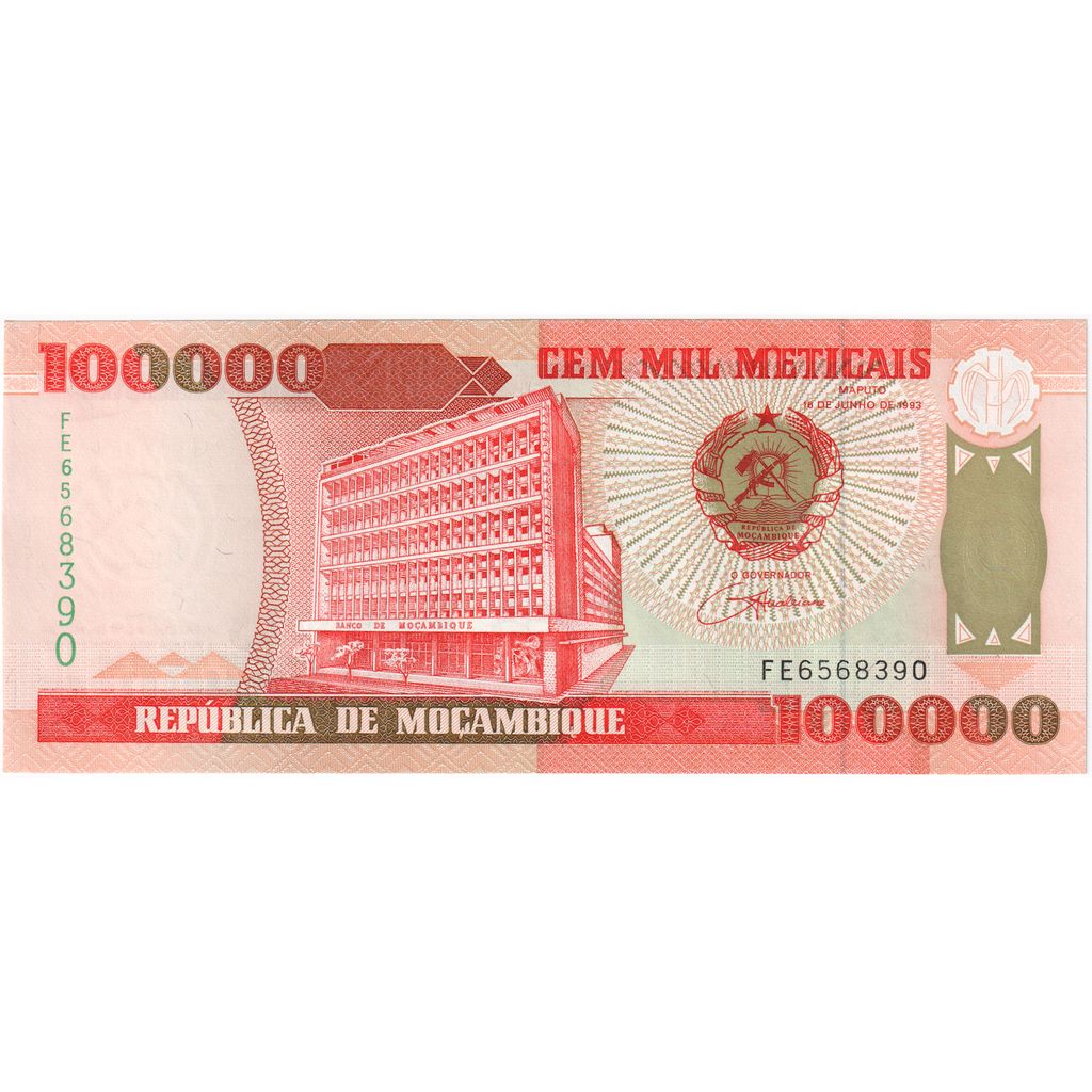 Mozambique, 100,000 Meticais, 1993-06-16, UNC