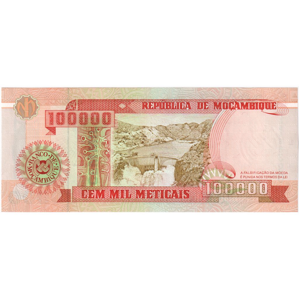 Mozambique, 100,000 Meticais, 1993-06-16, UNC