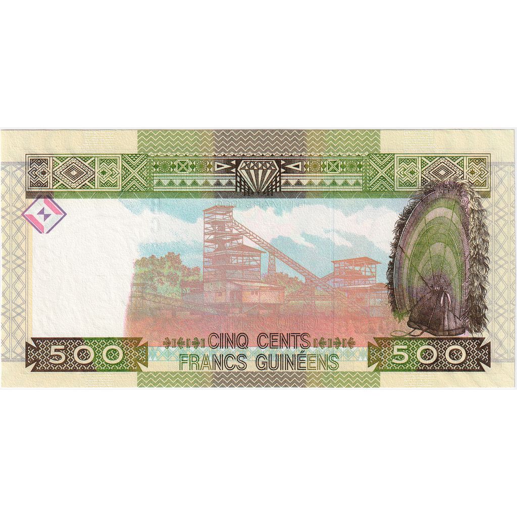 Guiné, 500 Francs, 2017, UNC(65-70)