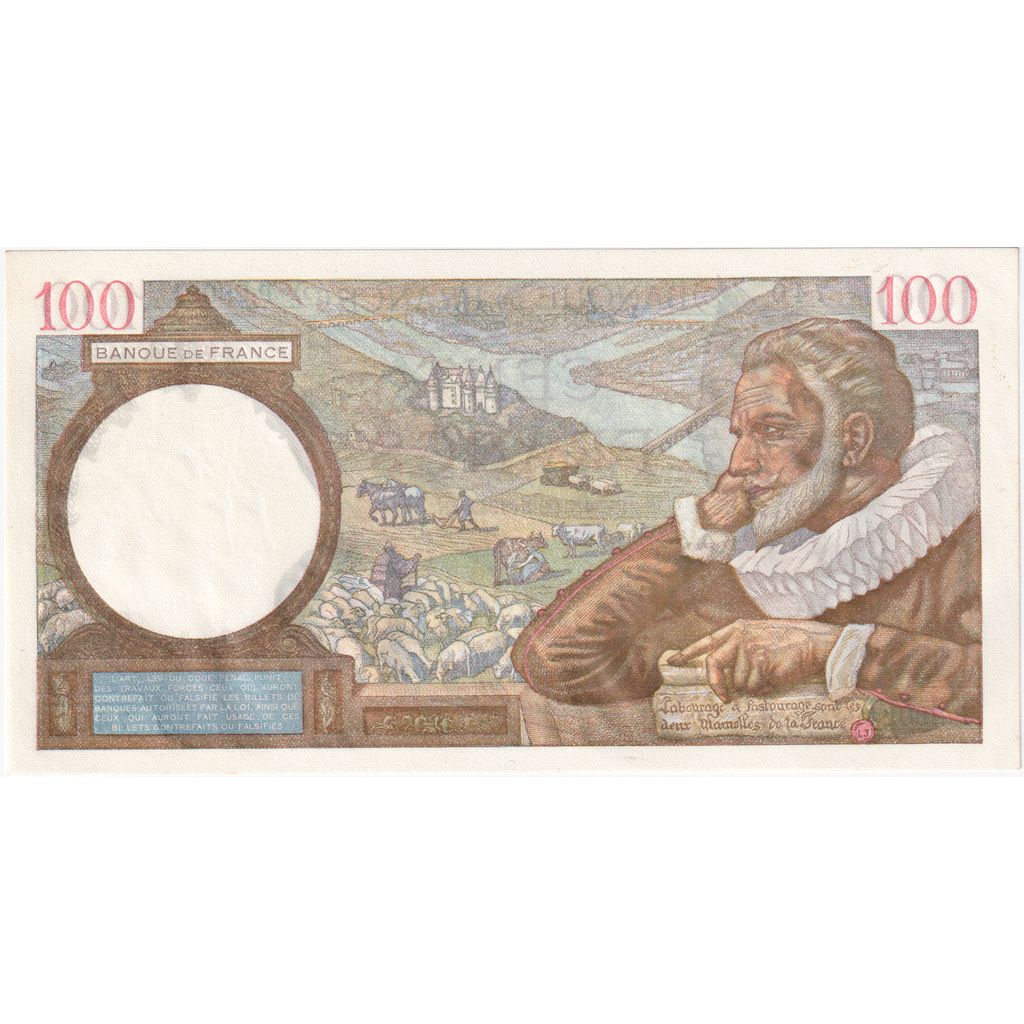 Francia, 100 Francs, Sully, 1942-01-29, P.28021, FDS