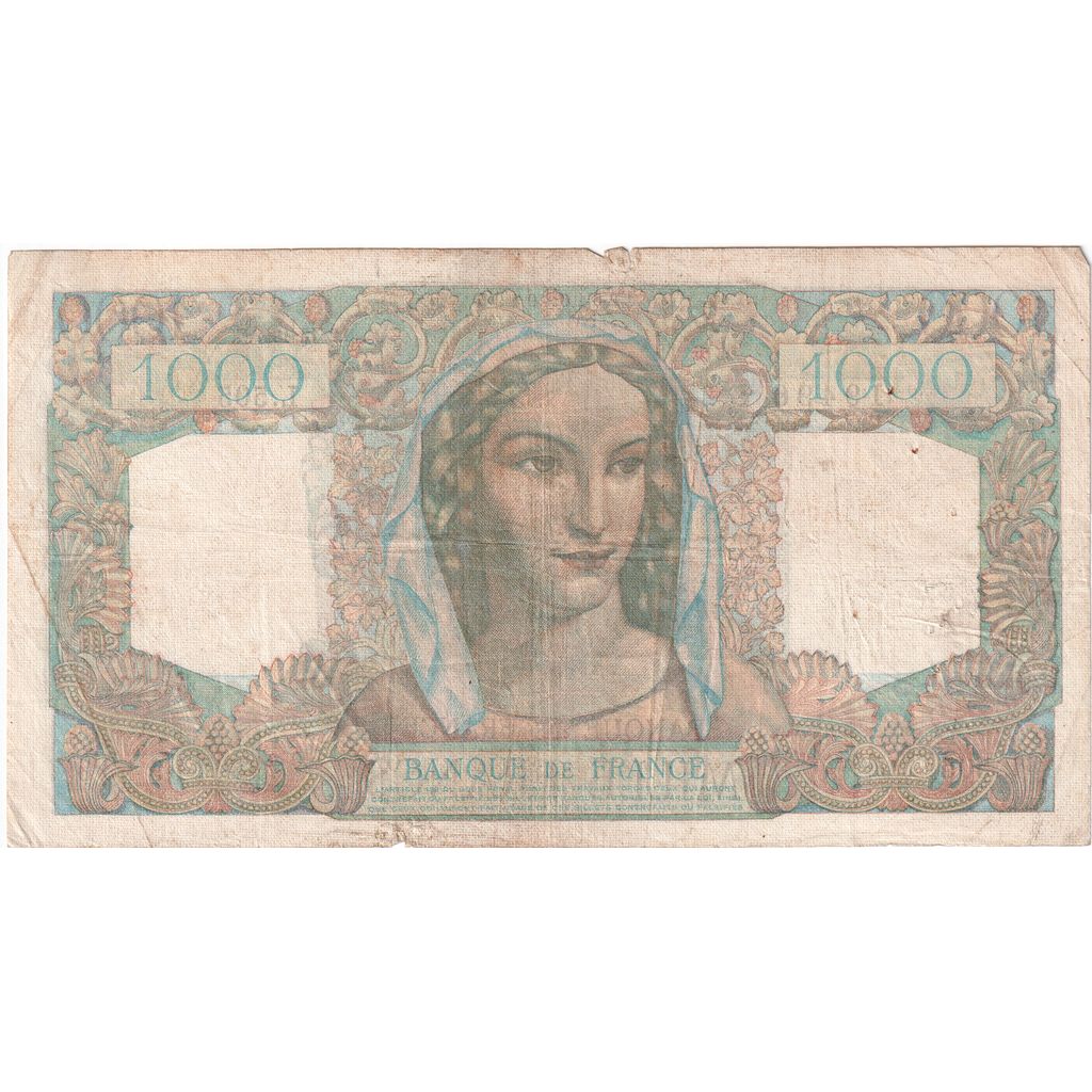 France, 1000 Francs, Minerve et Hercule, 1948-12-02, L.505, VF(20-25)