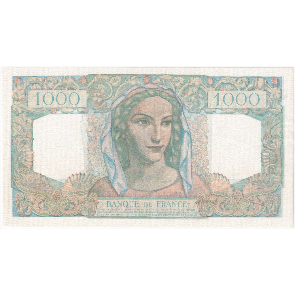França, 1000 Francs, Minerve et Hercule, 1950-04-20, V.651, UNC(65-70)
