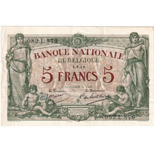 Bélgica, 5 Francs, 1914-07-01, UNC(60-62)