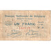 Belgium, 1 Franc, 1914-08-27, EF(40-45)