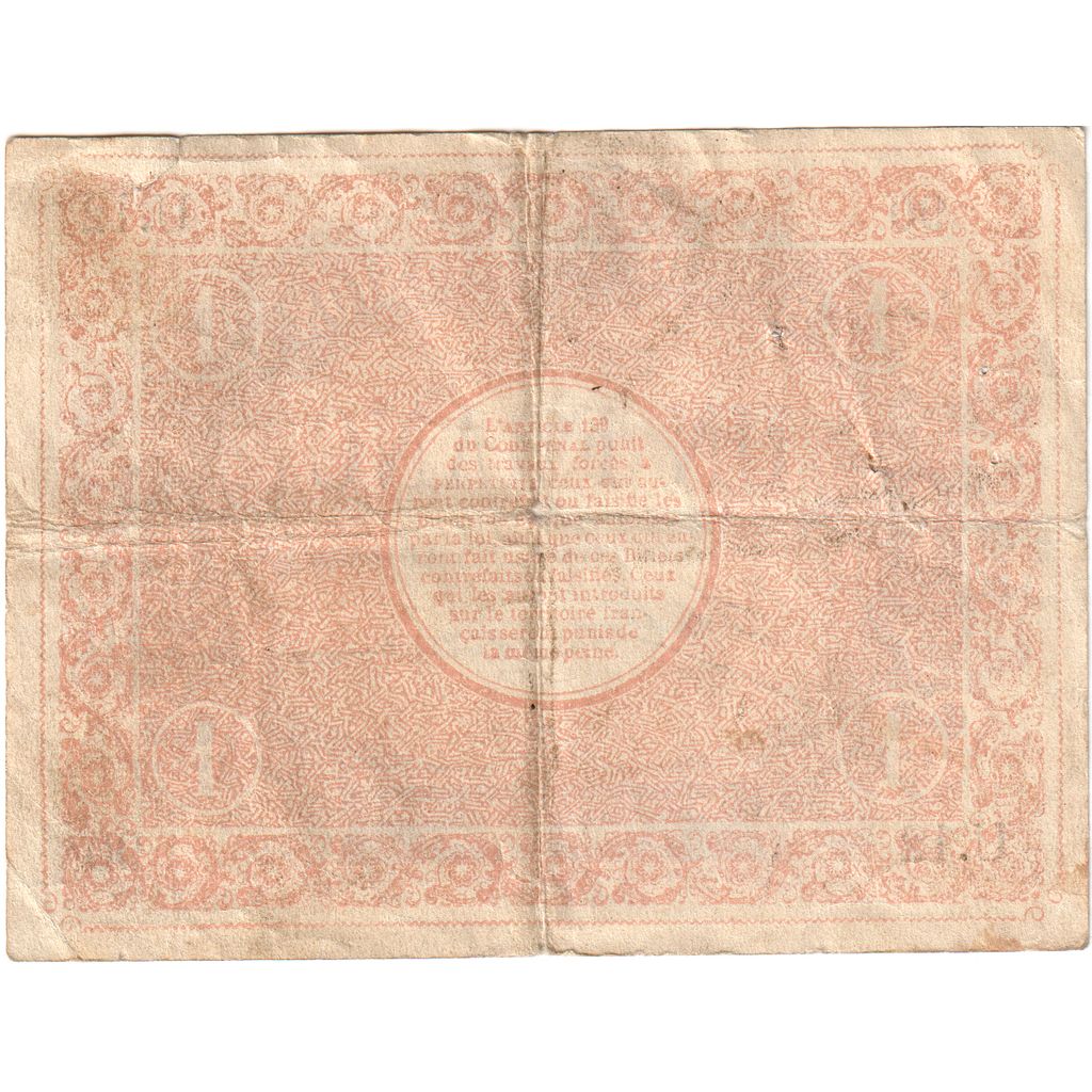 Frankreich, 1 Franc, 1914-08-17, U.12, SS