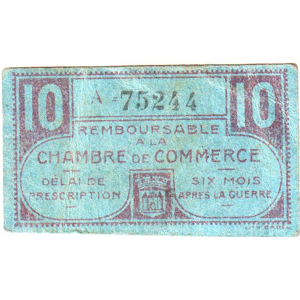Frankreich, 10 Centimes, 1914-1925, A, SS