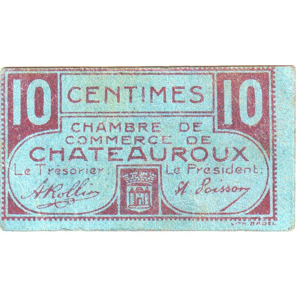 Francja, 10 Centimes, 1914-1925, A, AU(55-58)