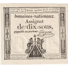 Frankreich, 10 Sous, 1792-01-04, 205, UNZ-