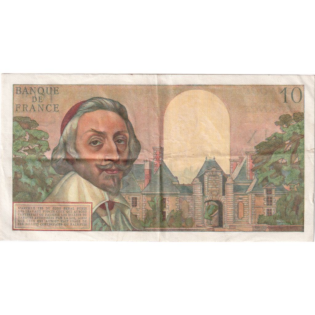 France, 10 Nouveaux Francs, Richelieu, 1962-04-05, J.212, TTB