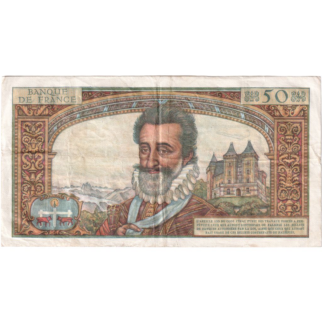 Frankrijk, 50 Nouveaux Francs, Henri IV, 1959-03-05, N.8, TTB