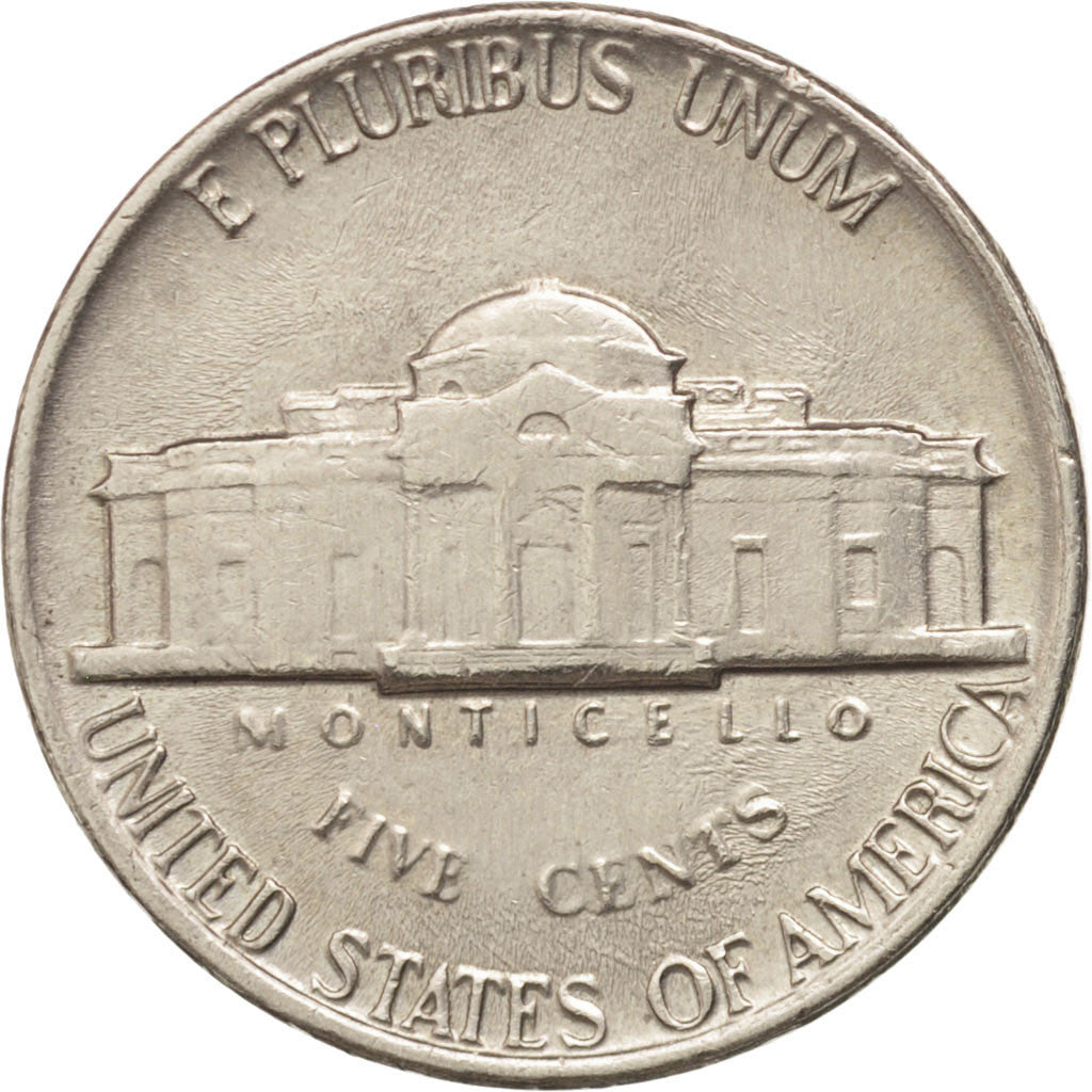 Coin, United States, Jefferson Nickel, 5 Cents, 1980, U.S. Mint, Philadelphia