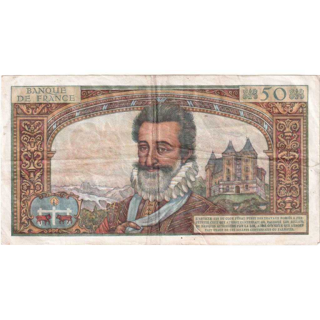 França, 50 Nouveaux Francs, Henri IV, 1959-11-05, L.43, EF(40-45)