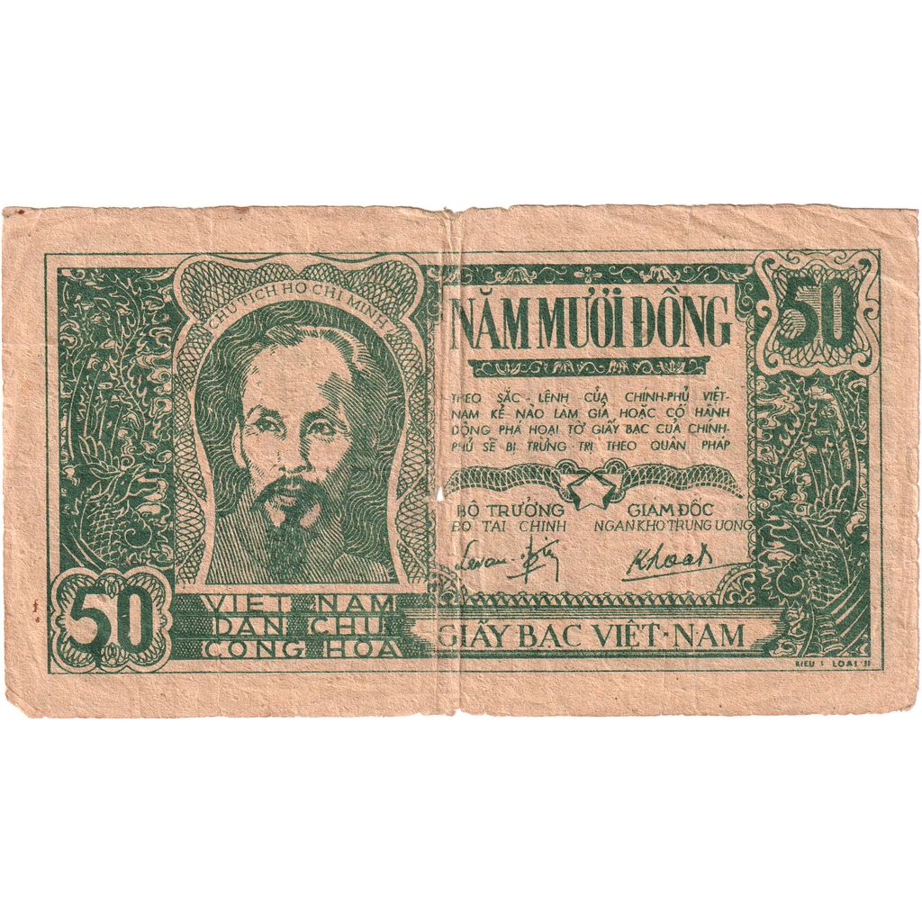 Viêt Nam, 50 Dông, ND(1948), B+
