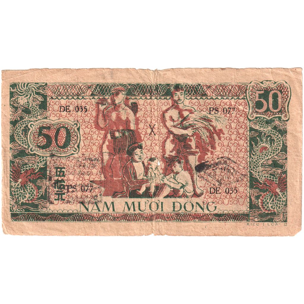 Viêt Nam, 50 Dông, ND(1948), B+