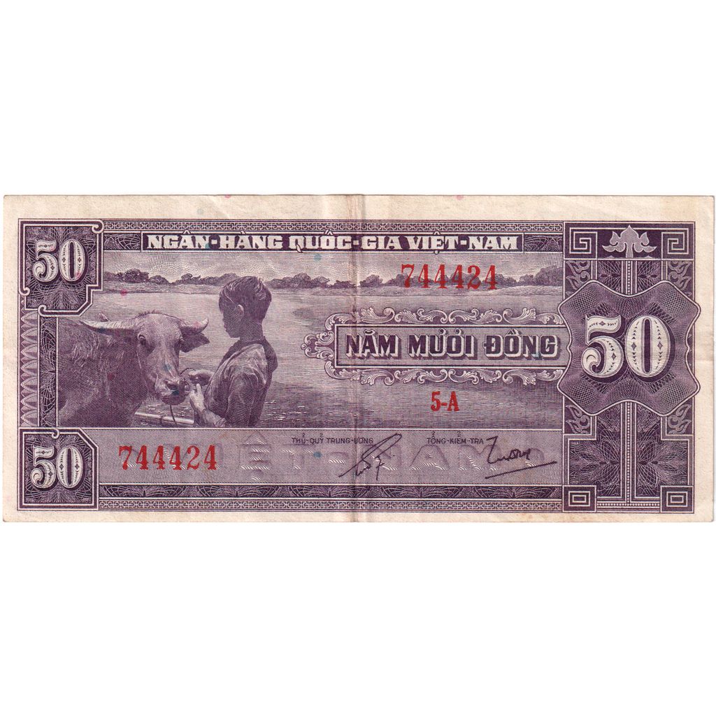 South Vietnam, 50 Dông, Undated (1956), VZ