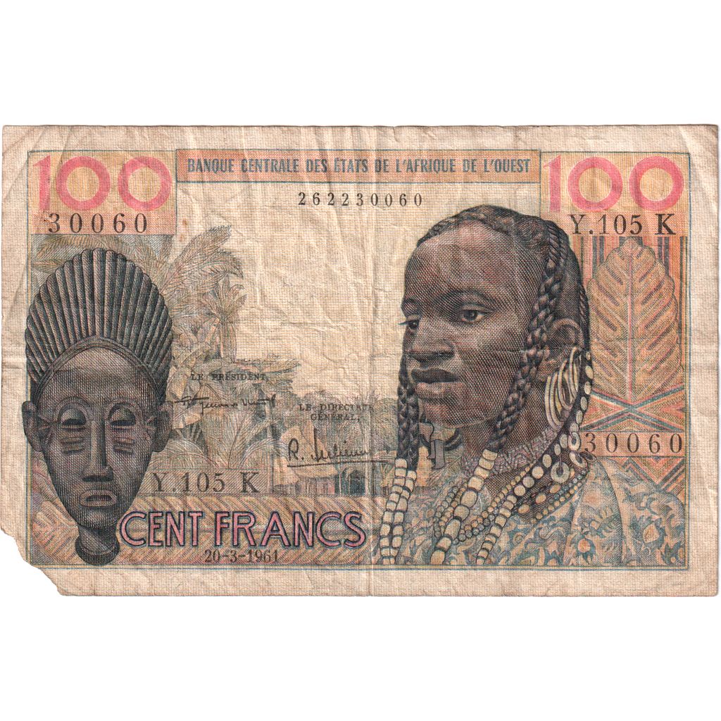 Senegal, 100 Francs, 1961-03-20, SGE+