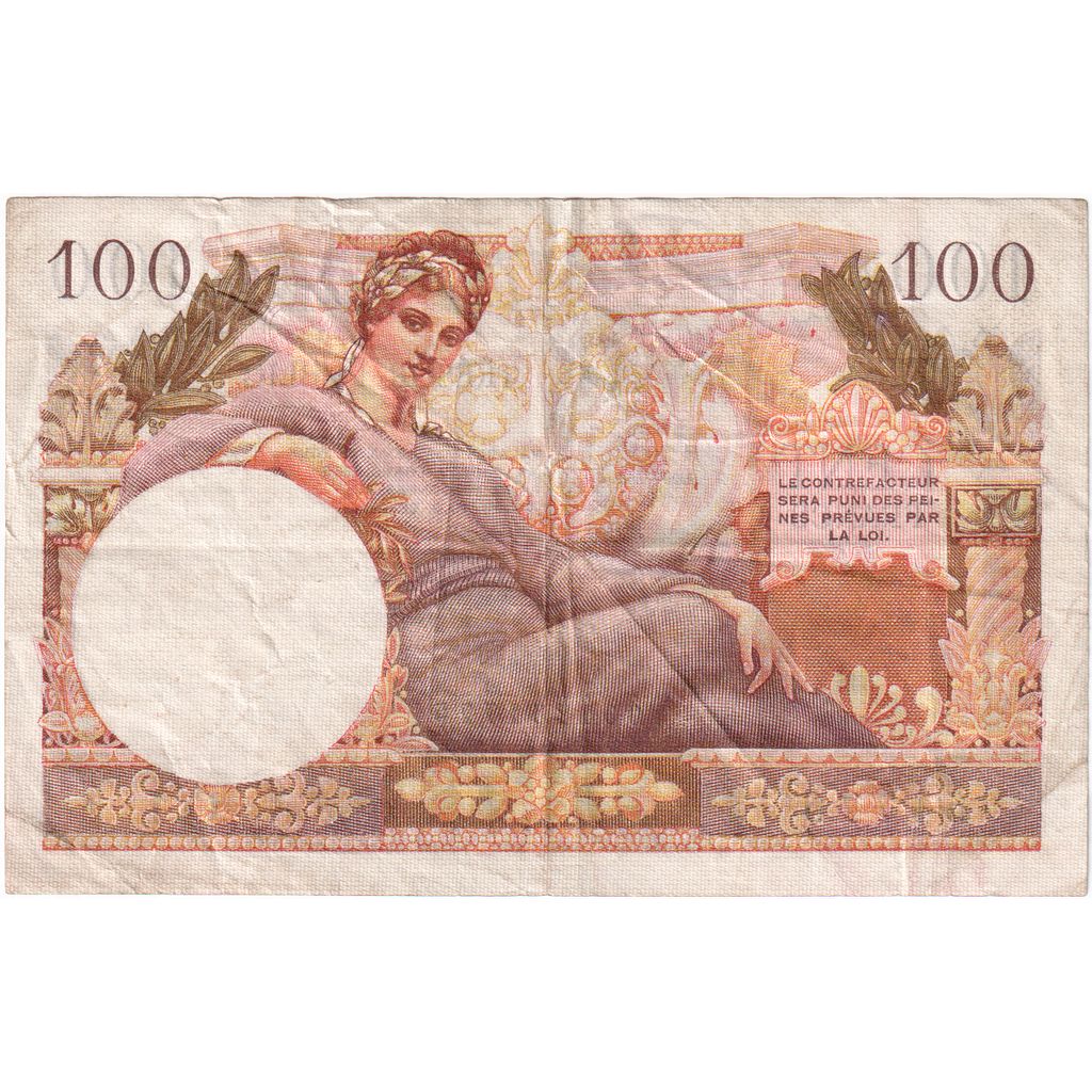 SAARLAND, 100 Francs, Sarre, 1947, Q.1, BB