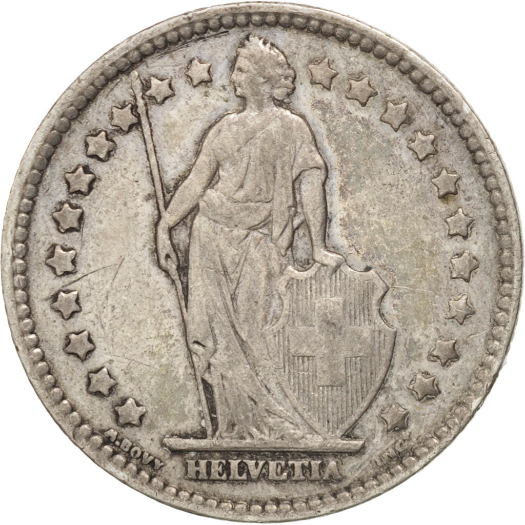 Coin, Switzerland, Franc, 1920, Bern, AU(50-53), Silver, KM:24
