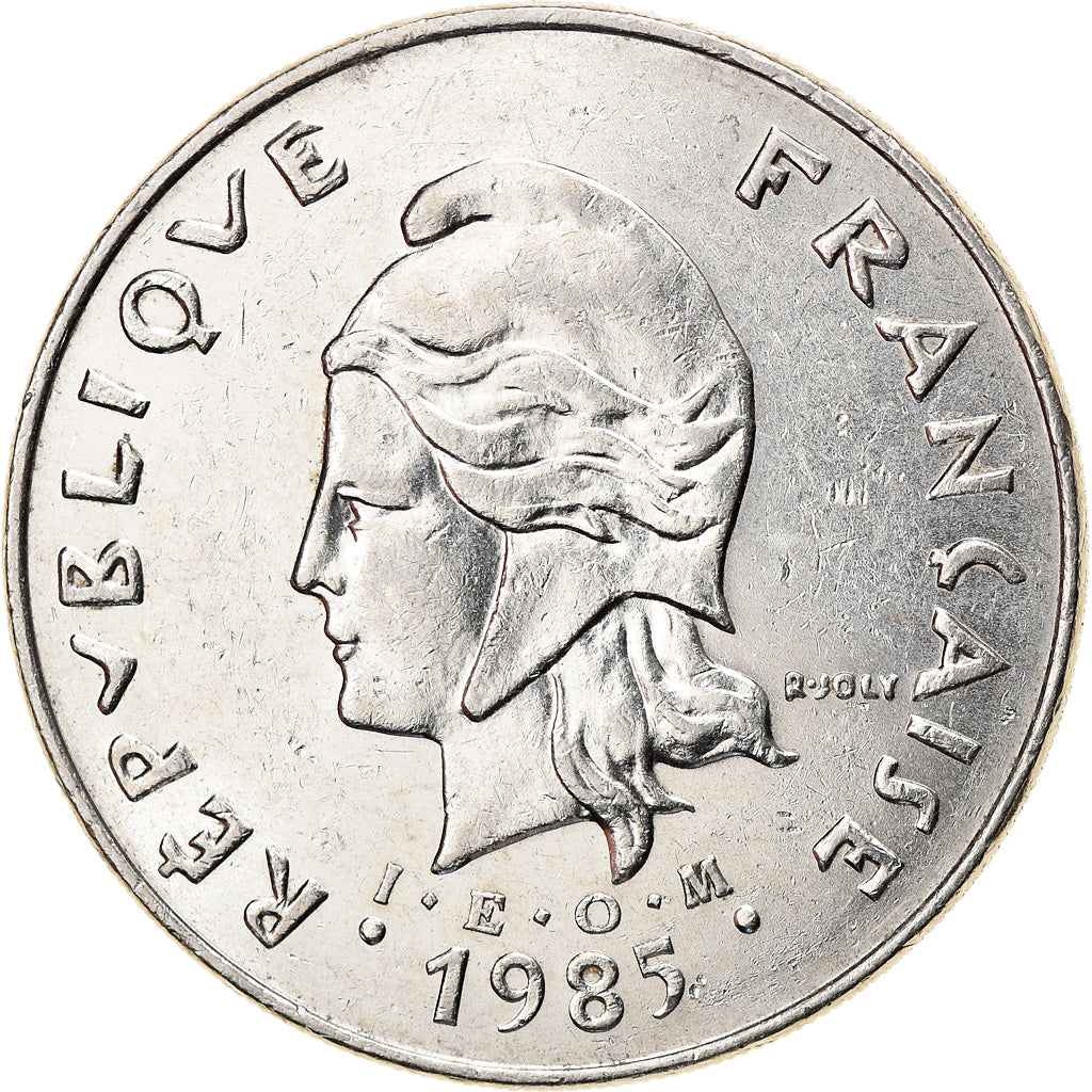 Coin, French Polynesia, 50 Francs, 1985, Paris, AU(50-53), Nickel, KM:13