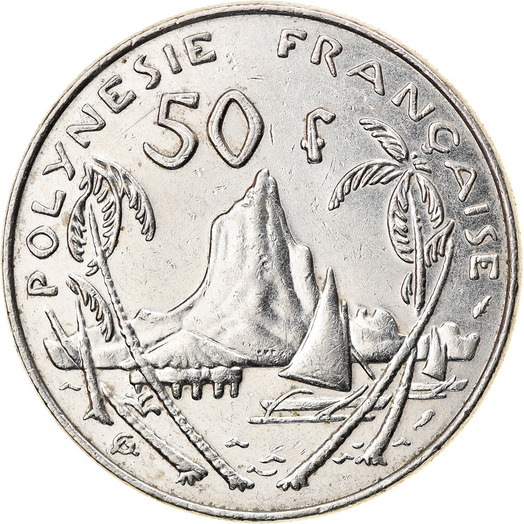 Coin, French Polynesia, 50 Francs, 1985, Paris, AU(50-53), Nickel, KM:13