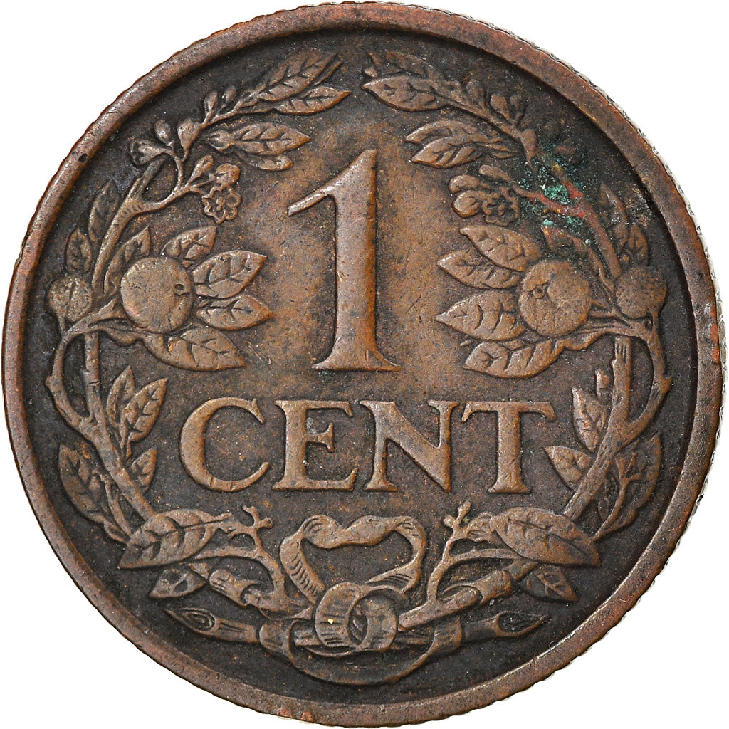 Coin, Netherlands, Wilhelmina I, Cent, 1929, EF(40-45), Bronze, KM:152