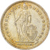 Coin, Switzerland, 2 Francs, 1958, Bern, AU(55-58), Silver, KM:21