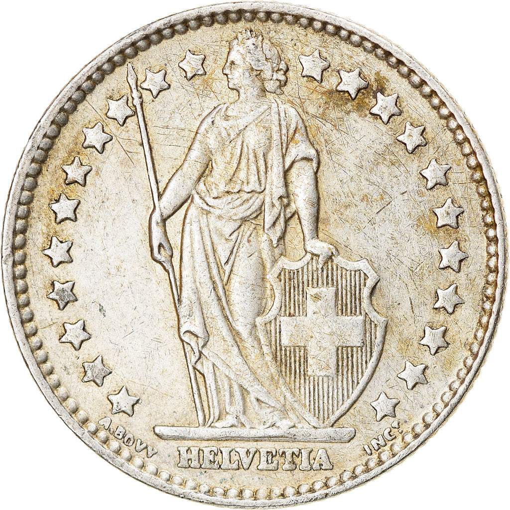 Coin, Switzerland, Franc, 1963, Bern, MS(60-62), Silver, KM:24