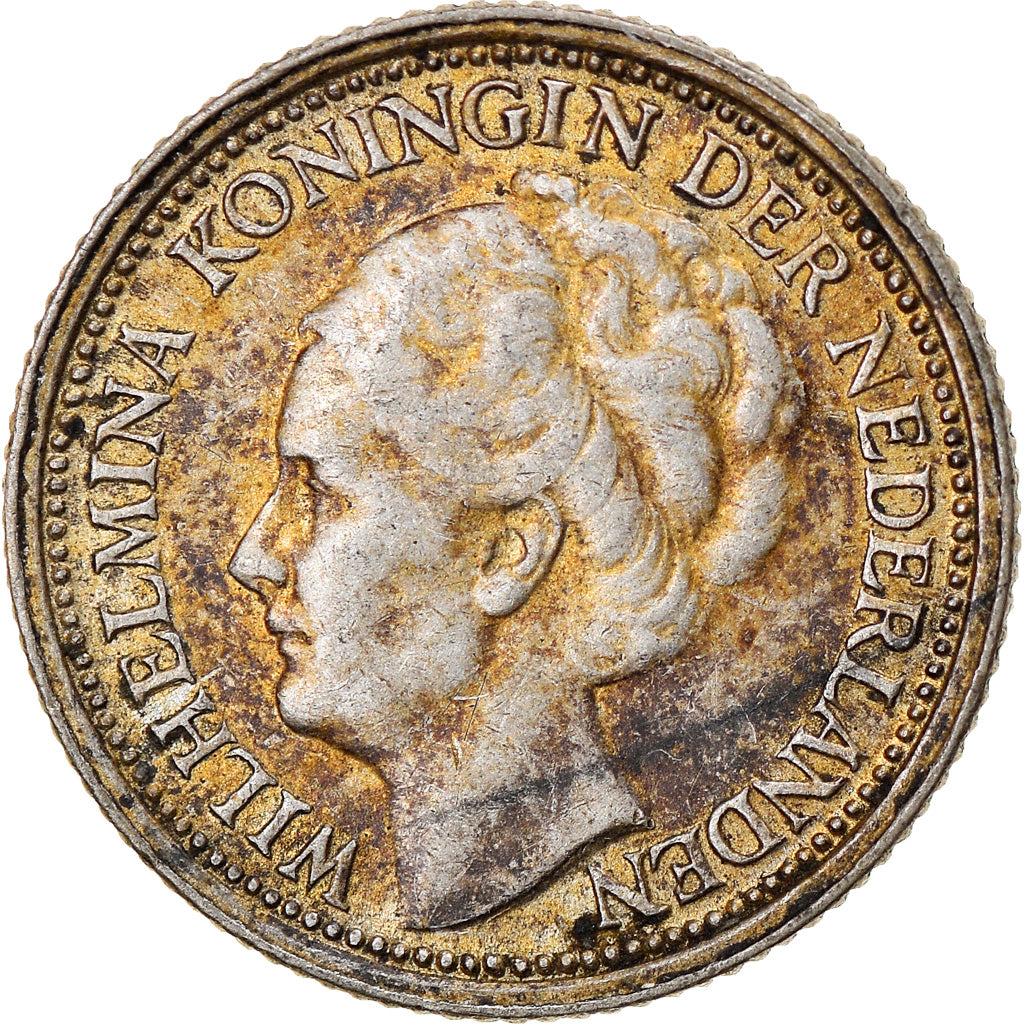 Monnaie, Pays-Bas, Wilhelmina I, 10 Cents, 1939, TB, Argent, KM:163