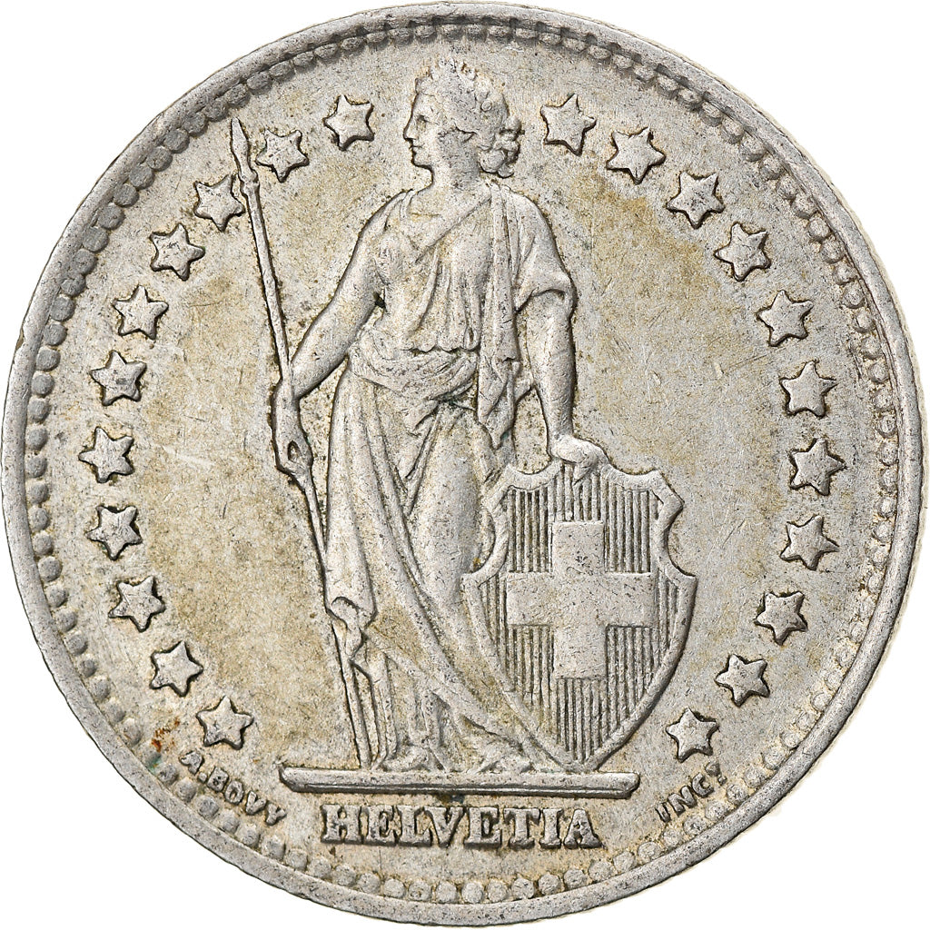 Coin, Switzerland, Franc, 1945, Bern, EF(40-45), Silver, KM:24