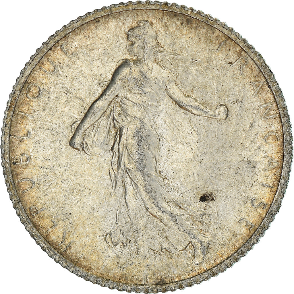 Coin, France, Semeuse, Franc, 1914, Paris, AU(55-58), Silver, KM:844.1