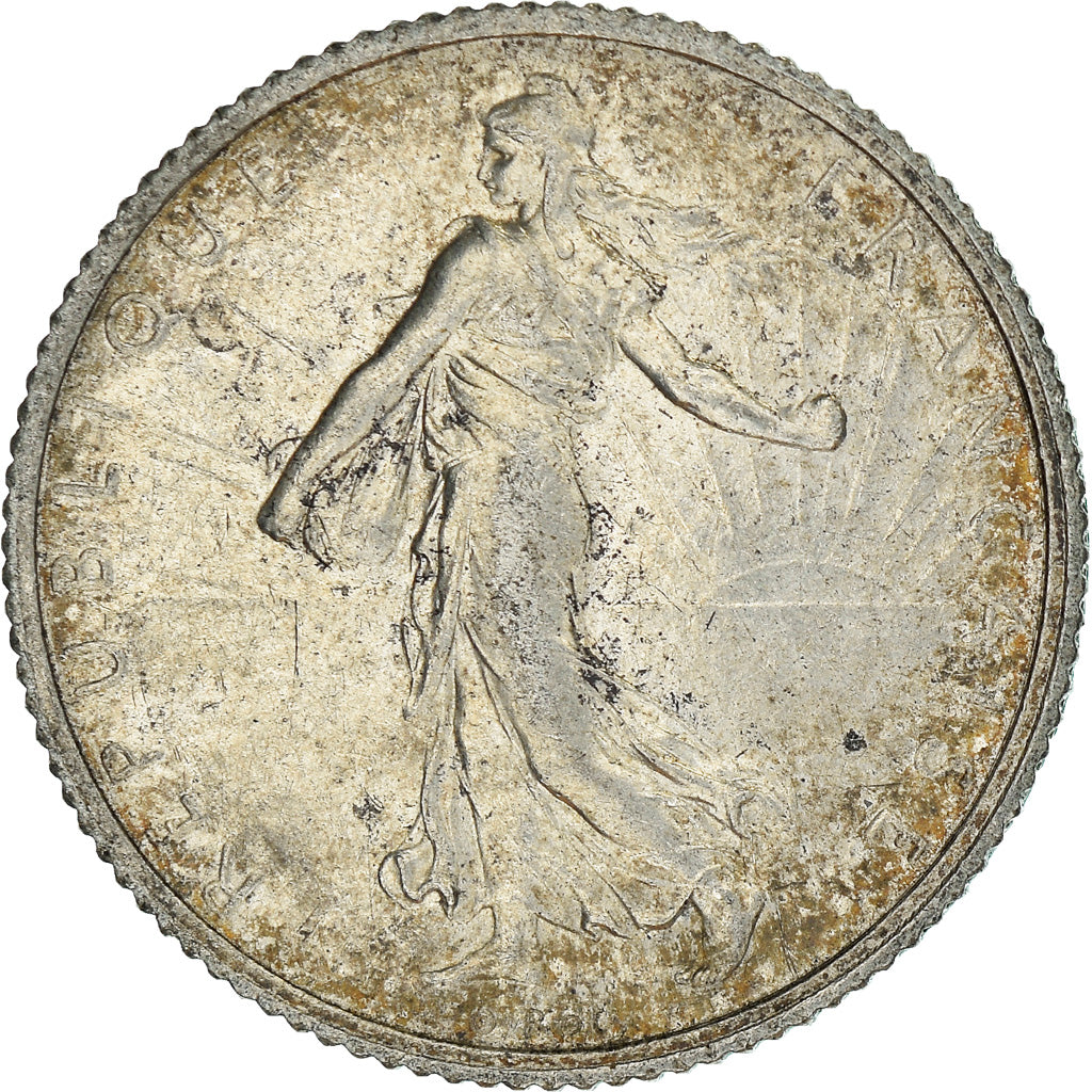 Monnaie, France, Semeuse, Franc, 1916, Paris, SUP, Argent, Gadoury:467, KM:844.1