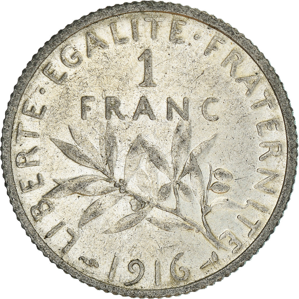 Monnaie, France, Semeuse, Franc, 1916, Paris, SUP+, Argent, Gadoury:467