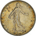 Coin, France, Semeuse, Franc, 1918, Paris, AU(55-58), Silver, KM:844.1