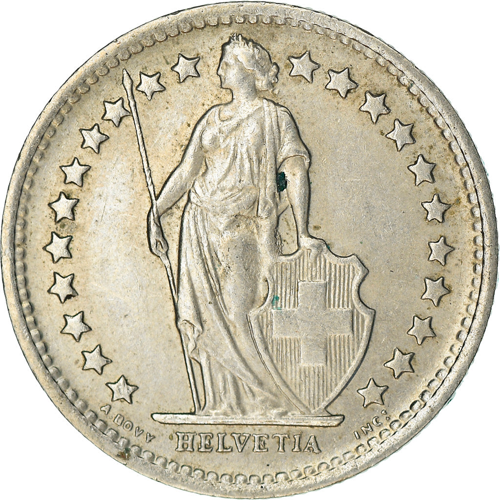 Coin, Switzerland, 1/2 Franc, 1970, Bern, AU(50-53), Copper-nickel, KM:23a.1
