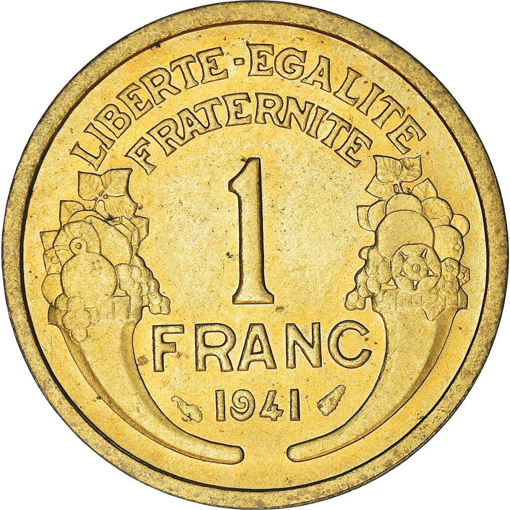 Coin, France, Morlon, Franc, 1941, AU(55-58), Aluminum-Bronze, KM:885