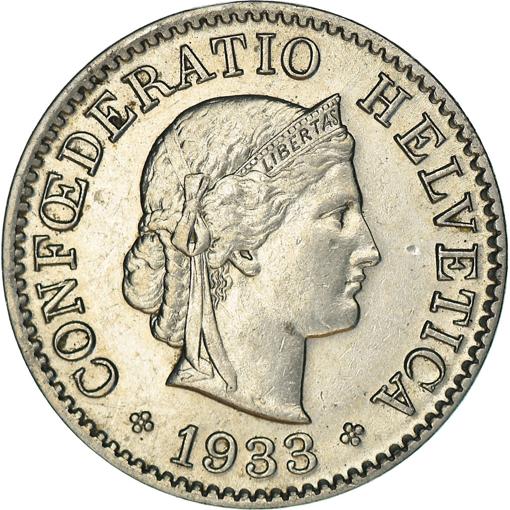 Monnaie, Suisse, 5 Rappen, 1933, Bern, SUP, Nickel, KM:26b
