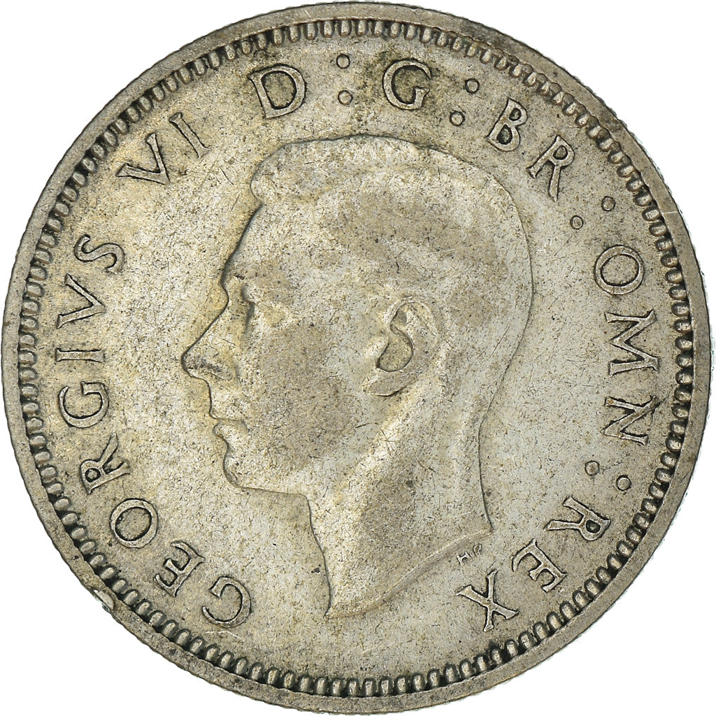 Coin, Great Britain, George V, 6 Pence, 1939, VF(30-35), Silver, KM:832