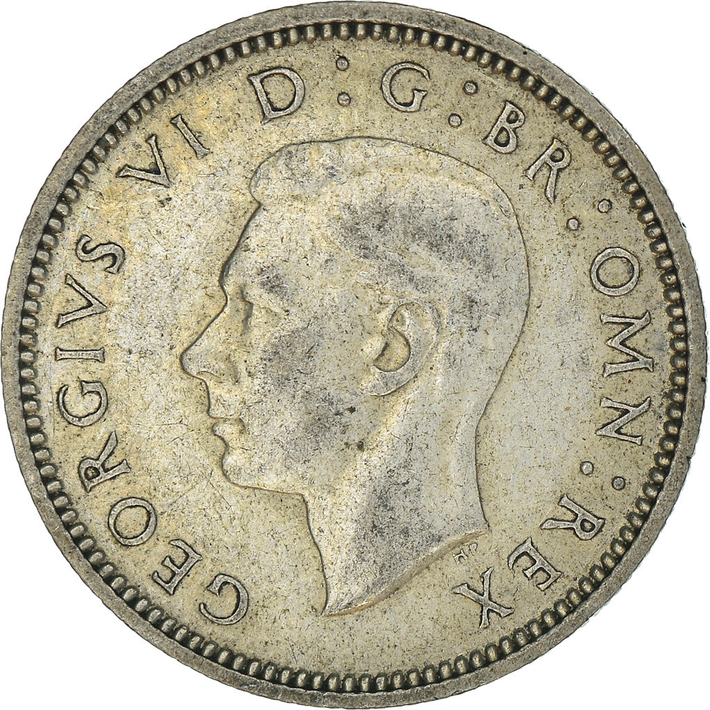 Coin, Great Britain, George VI, 6 Pence, 1941, EF(40-45), Silver, KM:852