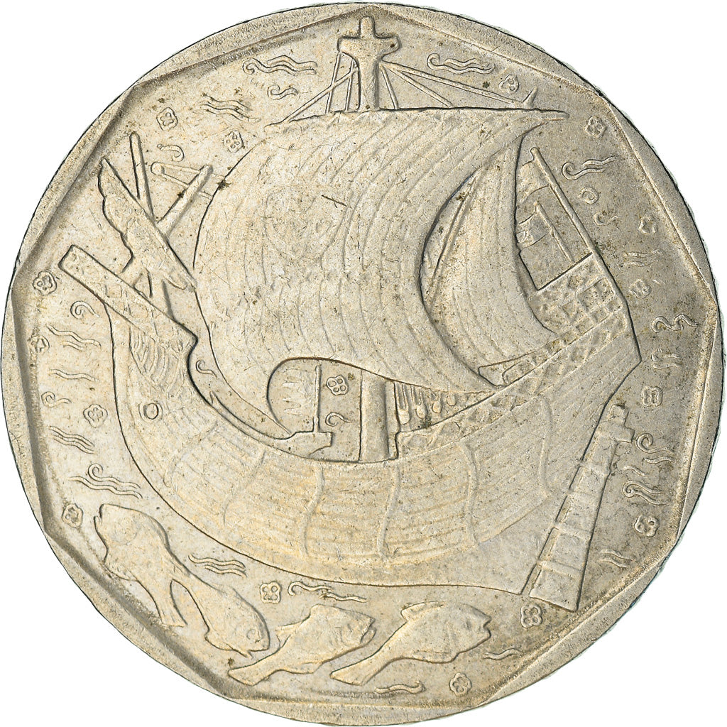 Coin, Portugal, 50 Escudos, 1986, EF(40-45), Copper-nickel, KM:636