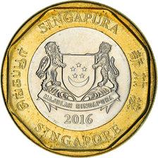 Monnaie, Singapour, Dollar, 2016, SPL, Bi-Metallic