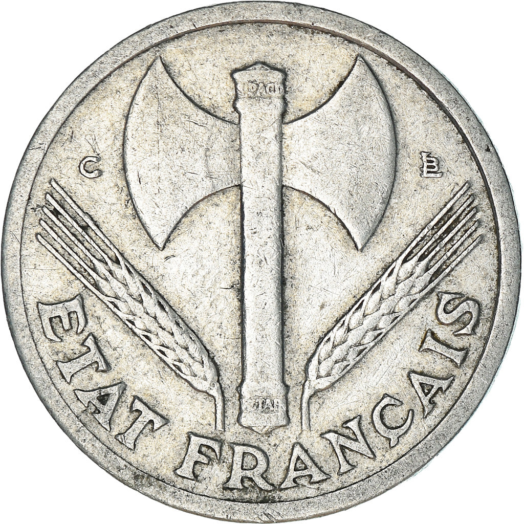 Munten, Frankrijk, Bazor, Franc, 1944, Castelsarrasin, FR+, Aluminium, KM:902.3