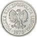 Coin, Poland, 10 Groszy, 1976, Warsaw, MS(60-62), Aluminum, KM:AA47