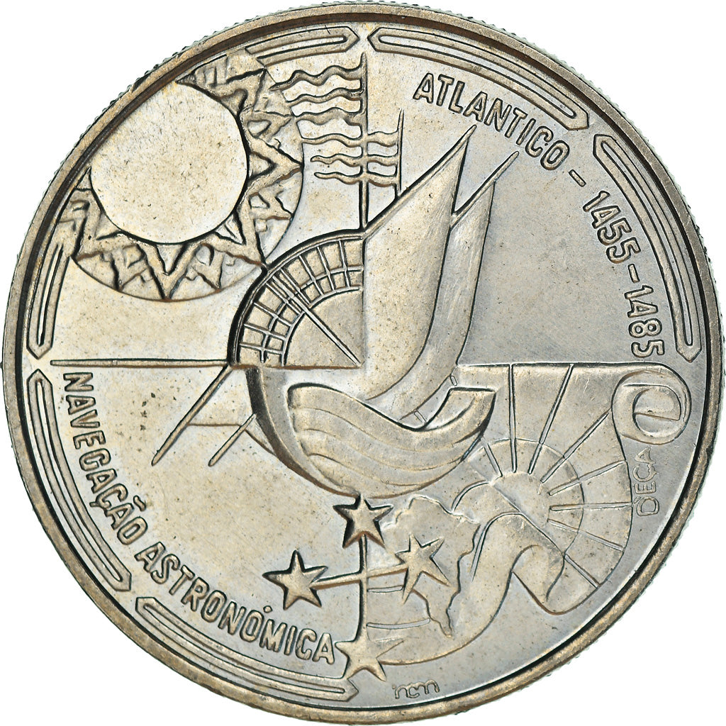 Coin, Portugal, 100 Escudos, 1990, MS(60-62), Copper-nickel, KM:649