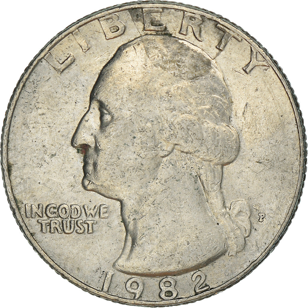 Monnaie, États-Unis, Washington Quarter, Quarter, 1982, U.S. Mint