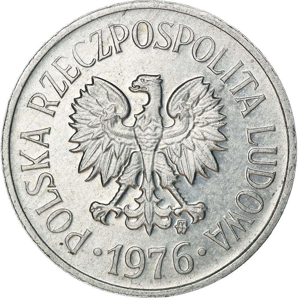Munten, Polen, 10 Groszy, 1976, Warsaw, ZF, Aluminium, KM:AA47