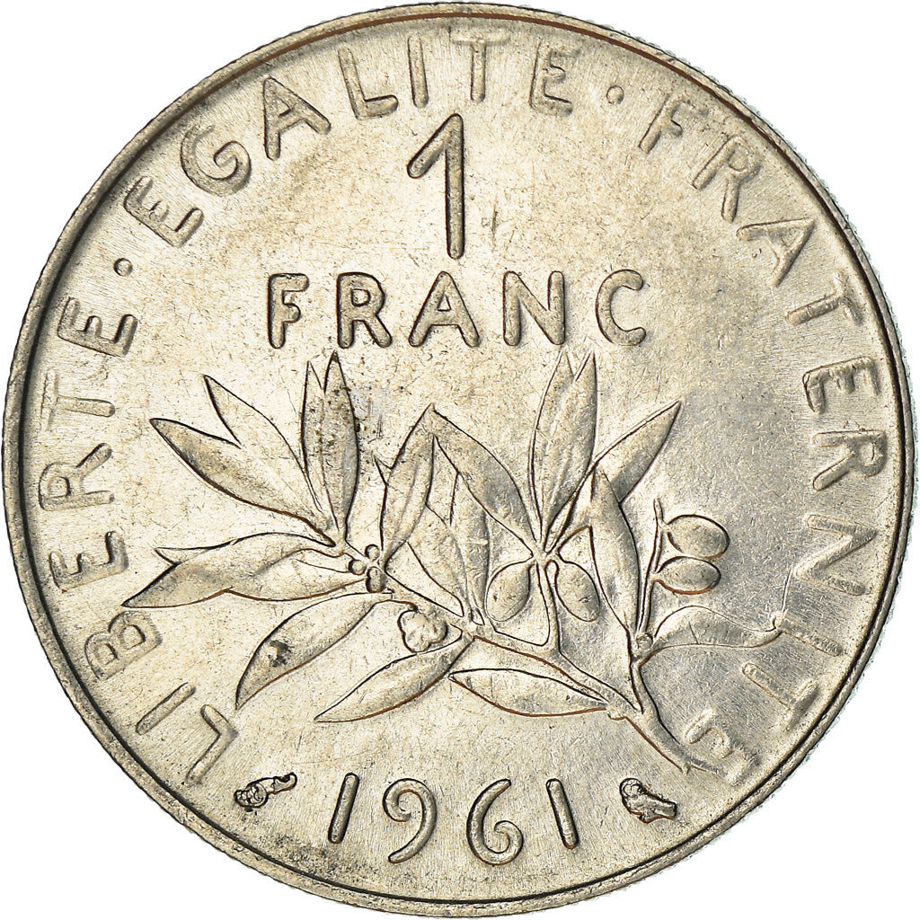 Monnaie, France, Semeuse, Franc, 1961, Paris, TTB+, Nickel, Gadoury:474