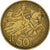 Coin, Monaco, Rainier III, 50 Francs, Cinquante, 1950, EF(40-45)