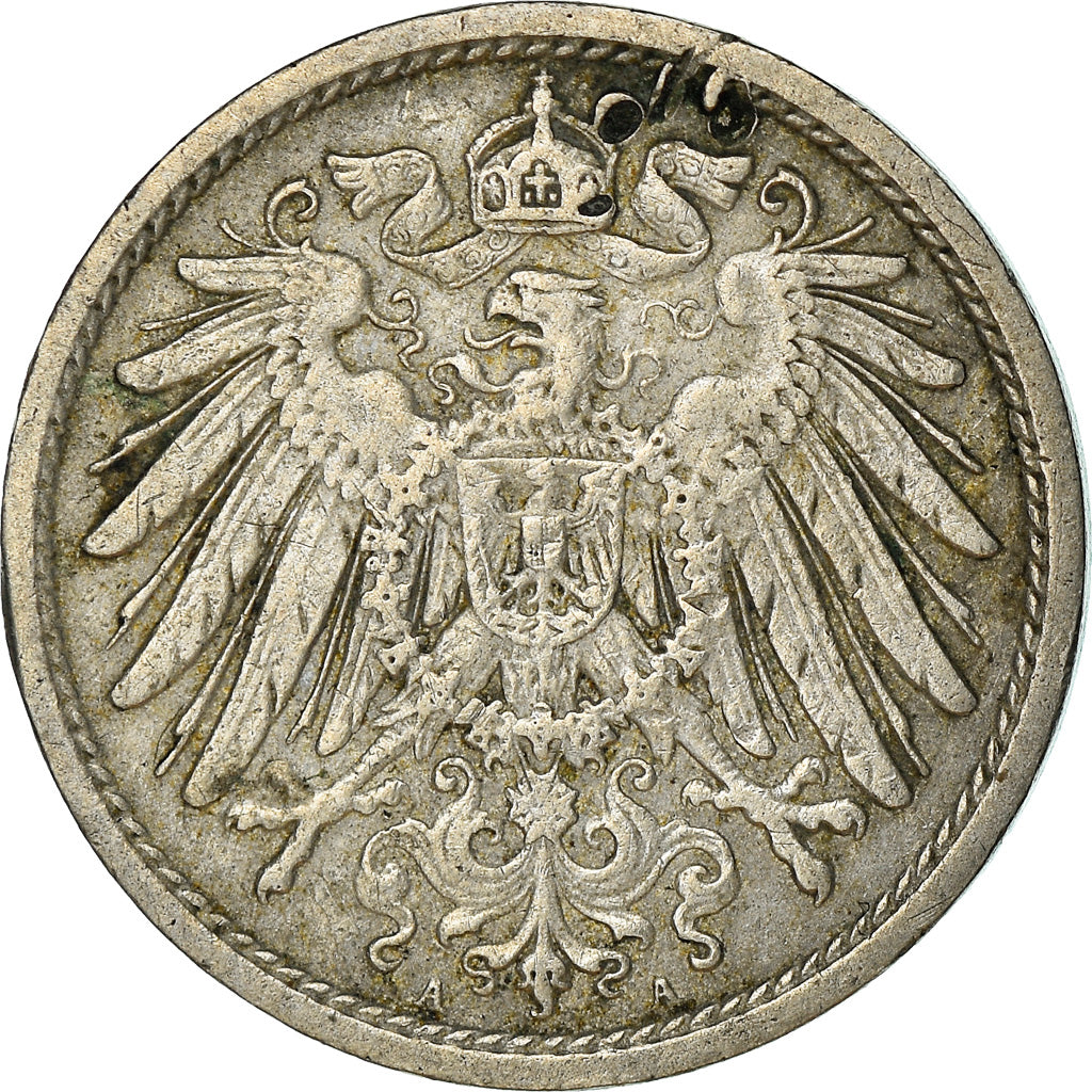 Coin, GERMANY - EMPIRE, Wilhelm II, 10 Pfennig, 1913, Berlin, VF(30-35)