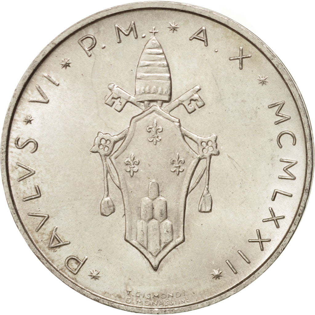 Coin, VATICAN CITY, Paul VI, 500 Lire, 1972, MS(63), Silver, KM:123