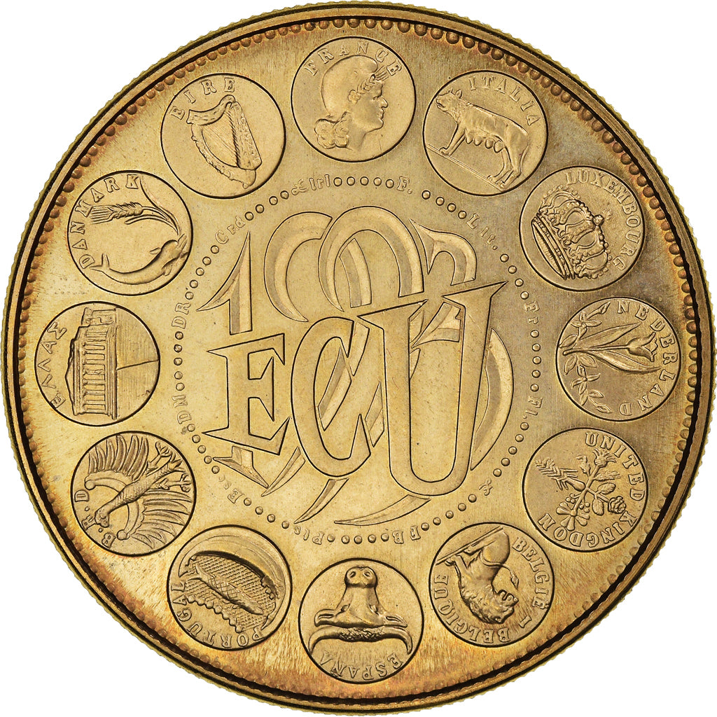 France, Médaille, Ecu Europa, Marianne, Politics, 1993, FDC, Bronze